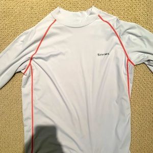 Simms fishing shirt mens size small with spf protection